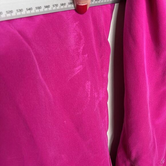 Adam Douglass Vintage Silk‎ Blazer Womens XL Embroidered Beaded Pink Boho 90s - Picture 3 of 16